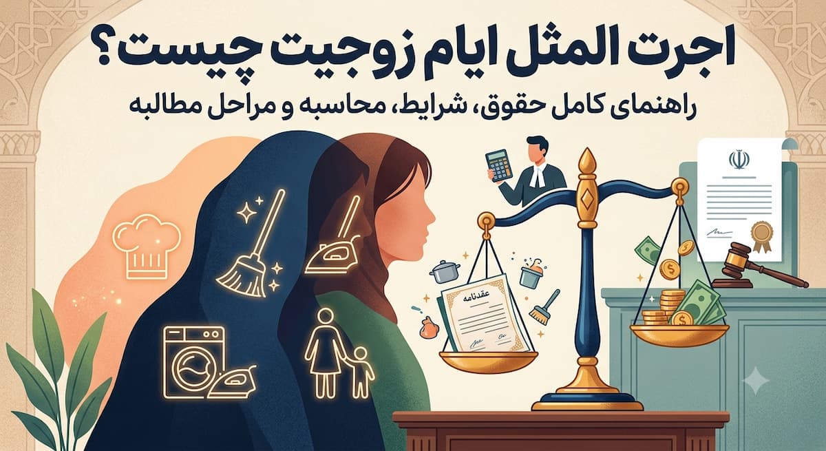 اجرت المثل ایام زوجیت؛ شرایط، محاسبه، مبلغ و نحوه مطالبه