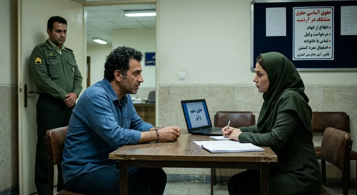 حق داشتن وکیل برای متهم در زمان تحت نظر بودن