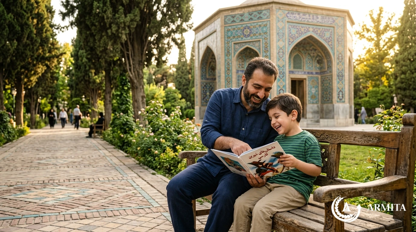 پدر و پسر در حال بازی برای حق ملاقات فرزند
