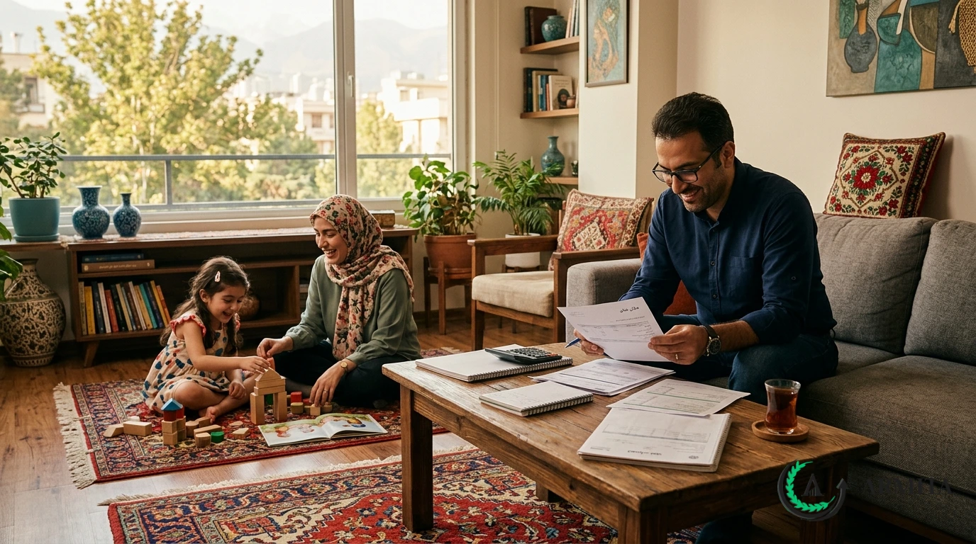 حمایت مالی و پرداخت نفقه در یک خانواده ایرانی